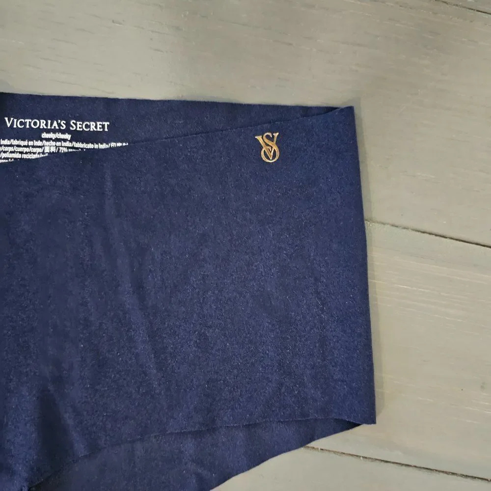 Victoria's Secret Women's Blue Low Rise Bikini No-Show Hiphugger Panty Size L - Picture 7 of 13